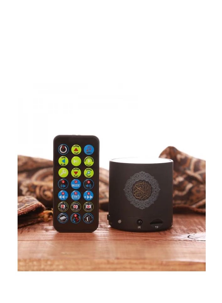 SUNDUS Quran Speaker 8GB with Remote Control – Famous Reciters, Translation & Audio Tafsir, Black - Image 2